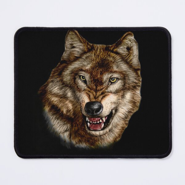 Item preview, Native American Wolf Lover Wild Brown Wolf Portrait Art designed and sold by fantasticdesign.