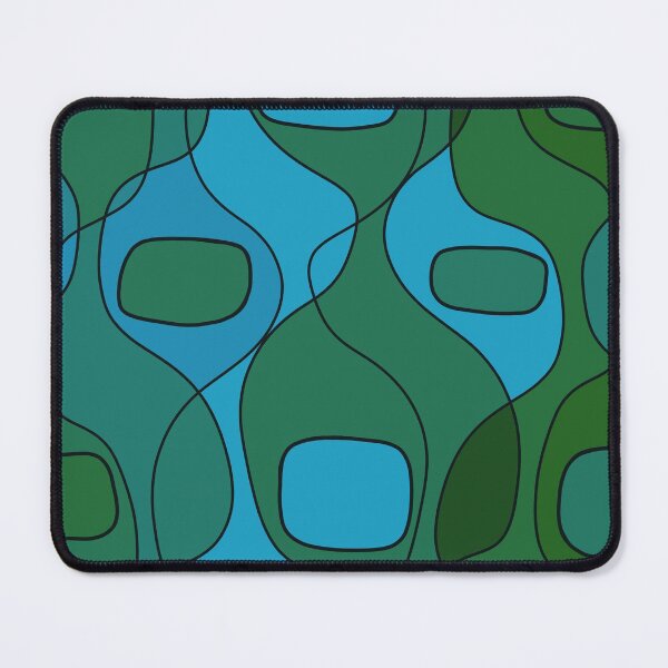 Item preview, Abstract shapes, green, blue and Teal designed and sold by Lillieoandco.