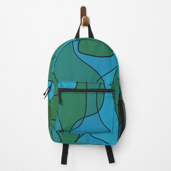 Item preview, Abstract shapes, green, blue and Teal designed and sold by Lillieoandco.