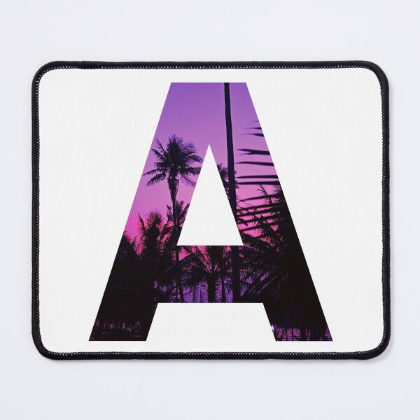 Item preview, A Initial, Palm Trees  designed and sold by stickmeok.