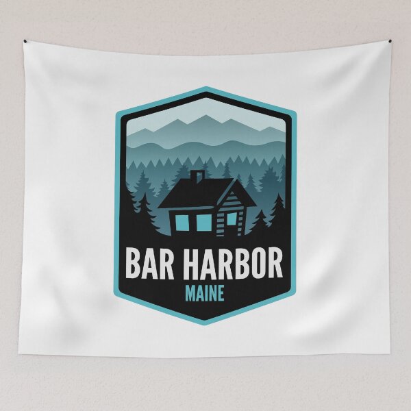 Item preview, Bar Harbor Maine Mountain Town Cabin designed and sold by HalpinDesign.