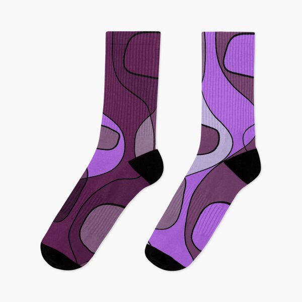 Item preview, Abstract shapes, purple, prune and plum designed and sold by Lillieoandco.