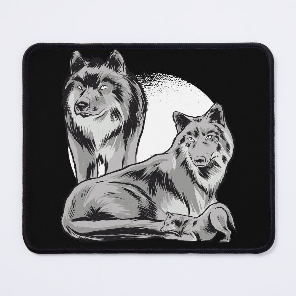Item preview, Native American Indian Wolf Lover Wolf Mother Father and Baby Wolf Family designed and sold by fantasticdesign.
