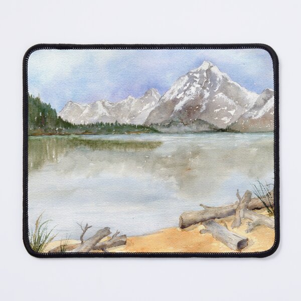 Item preview, Jackson Lake, Grand Tetons NP  designed and sold by Diane Hall Watercolors.