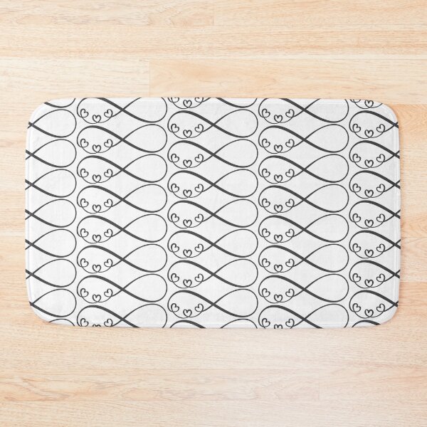 Item preview, I Love You For Infinity – Hearts Black designed and sold by GeekHeadDesigns.
