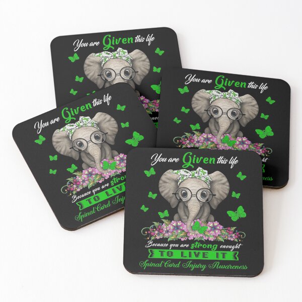 Item preview, Spinal Cord Injury Warrior Cute Elephant Lover Gifts designed and sold by Adropine.