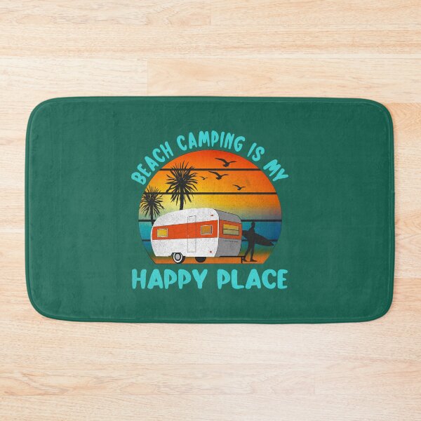 Item preview, Beach Camping Is My Happy Place - Camping Surfing Camper RV designed and sold by checkertonetees.