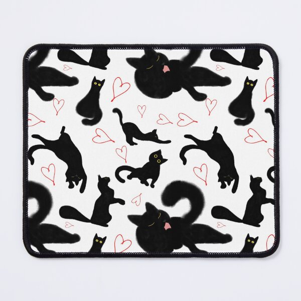 Item preview, Black cat pattern designed and sold by thecatqueenco.
