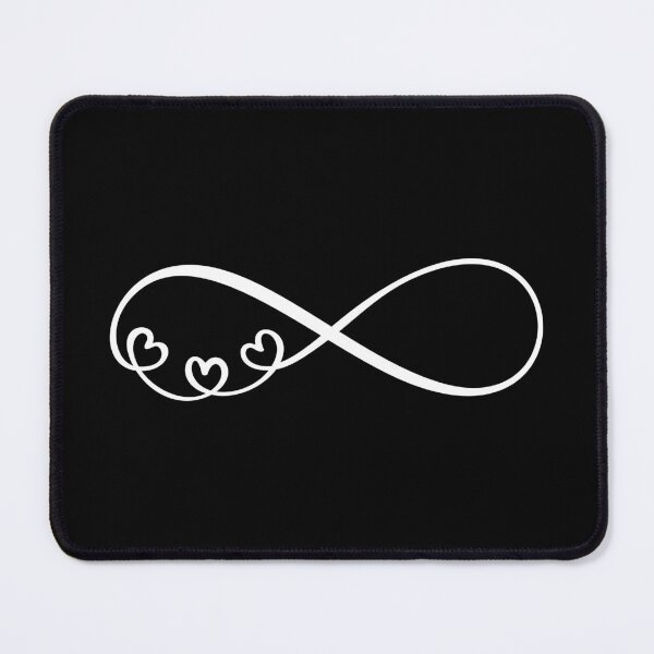 Item preview, I Love You For Infinity – Hearts White designed and sold by GeekHeadDesigns.