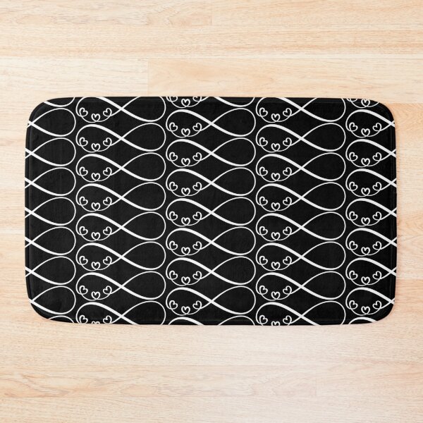 Item preview, I Love You For Infinity – Hearts White designed and sold by GeekHeadDesigns.