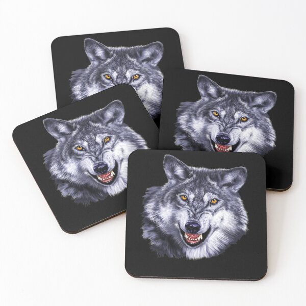 Item preview, Native American Indian Wolf Lover Wild Grey Wolf Portrait Art designed and sold by fantasticdesign.