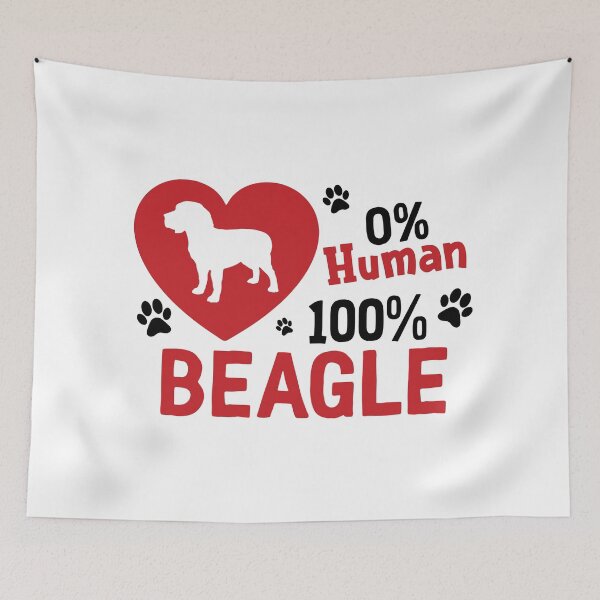 Item preview, 0% Human, 100% Beagle - Cool Design Gift Idea For Beagle Lovers designed and sold by Prince - Bestseller ★★★★★.