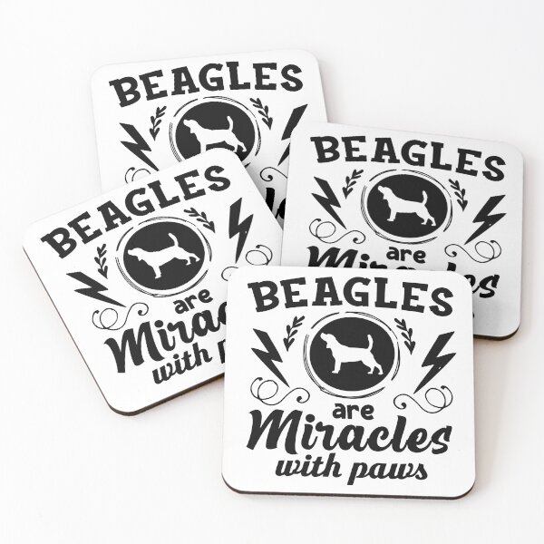 Item preview, Beagles Are Miracles with Paws - Cool Design Gift Idea For Beagle Lovers designed and sold by Prince - Bestseller ★★★★★.