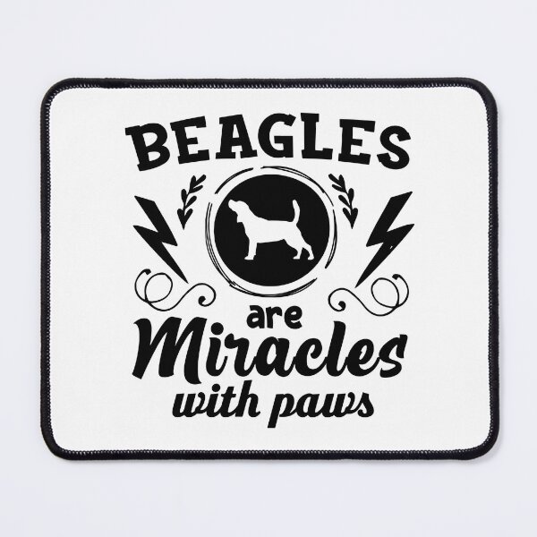 Item preview, Beagles Are Miracles with Paws - Cool Design Gift Idea For Beagle Lovers designed and sold by Prince - Bestseller ★★★★★.