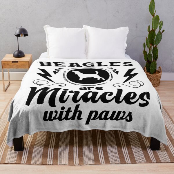 Item preview, Beagles Are Miracles with Paws - Cool Design Gift Idea For Beagle Lovers designed and sold by Prince - Bestseller ★★★★★.