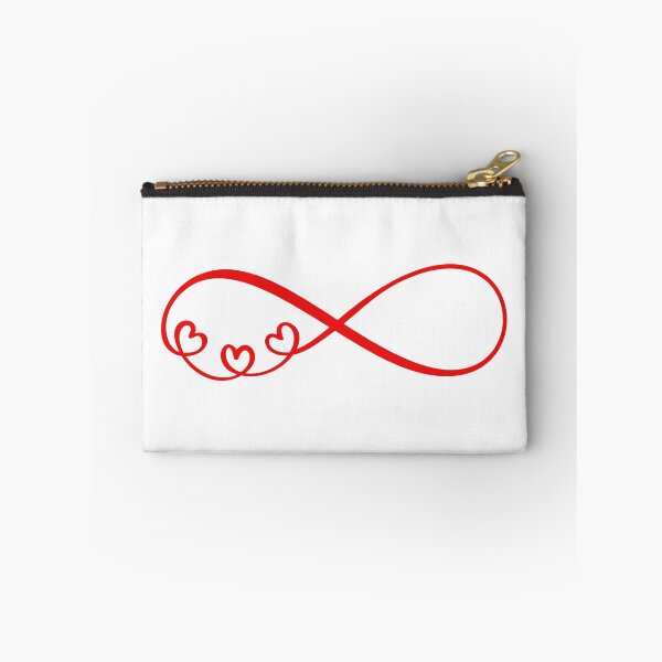 Item preview, I Love You For Infinity – Hearts Red designed and sold by GeekHeadDesigns.