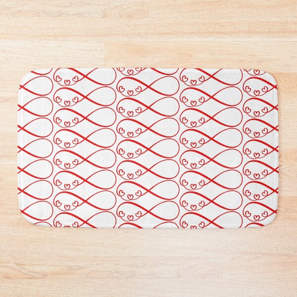 Item preview, I Love You For Infinity – Hearts Red designed and sold by GeekHeadDesigns.
