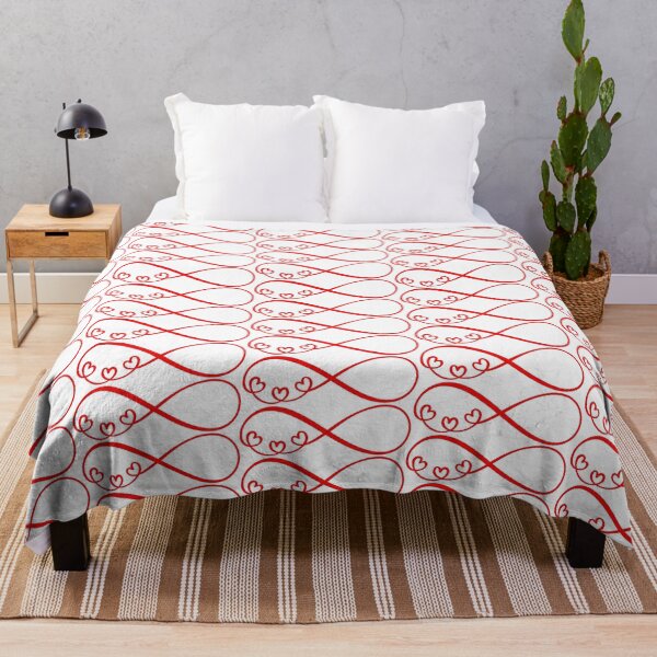 Item preview, I Love You For Infinity – Hearts Red designed and sold by GeekHeadDesigns.