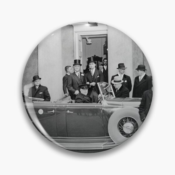 Artikelvorschau, FDR betritt Limousine unterwegs Einweihung - 1933 entworfen und verkauft von warishellstore.