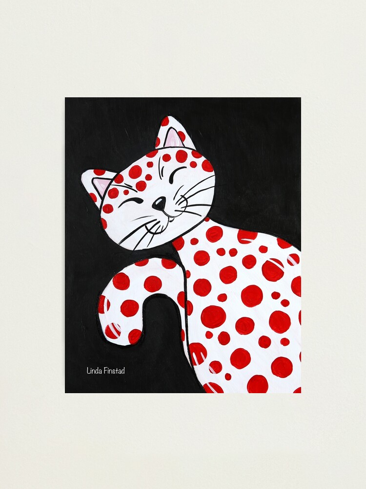 Red Polka Dot Cat