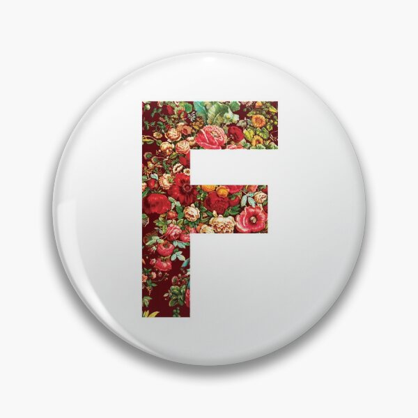 Artikelvorschau, Initial F, Blumen entworfen und verkauft von stickmeok.