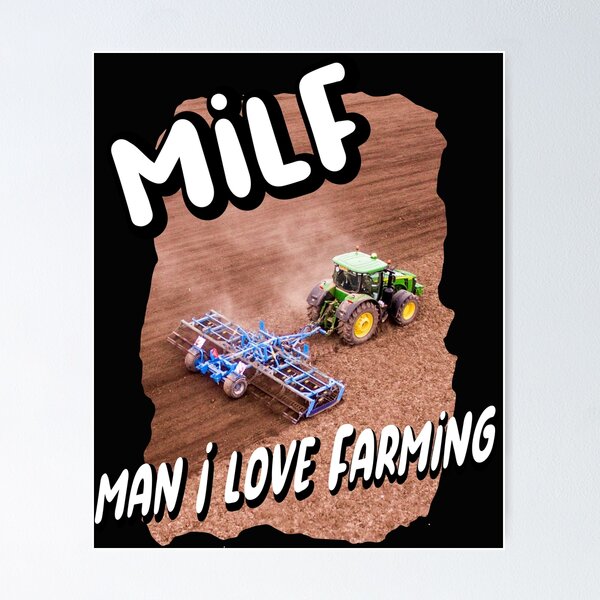 Item preview, Man I Love Farming designed and sold by printhappy4you.
