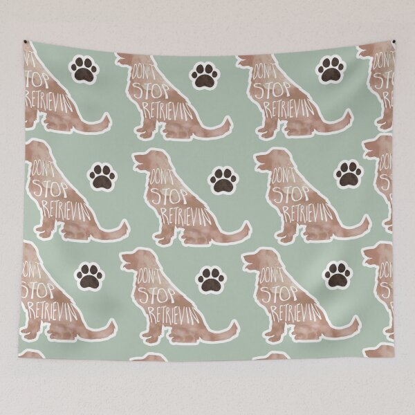 Item preview, Don't stop RETRIEVIN - funny golden retriever pun designed and sold by hitechmom.