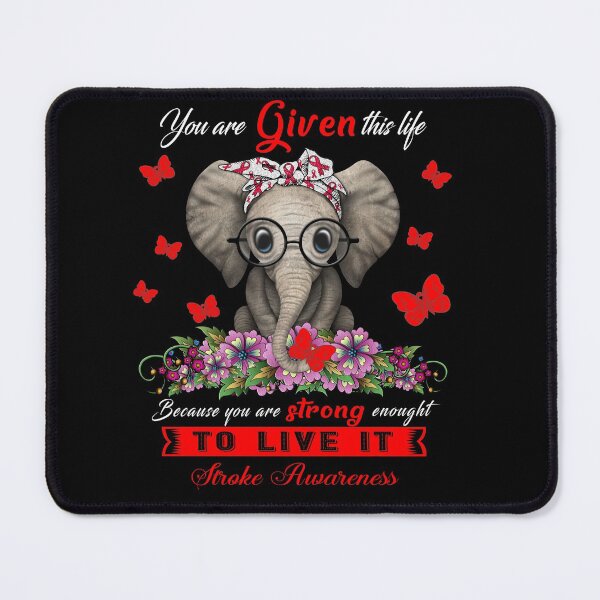 Item preview, Stroke Warrior Cute Elephant Lover Gifts designed and sold by Adropine.