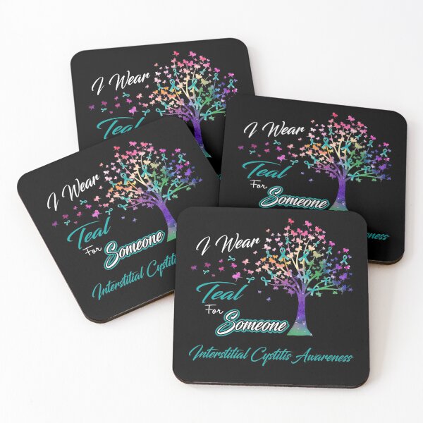 Item preview, Ribbon Tree I Wear Teal For Someone Interstitial Cystitis Awareness designed and sold by Tadmab.