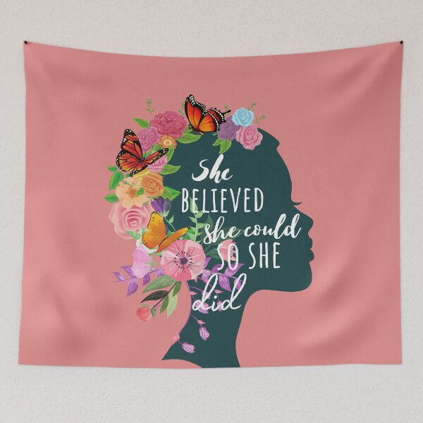 Item preview, She Believed She Could So She Did - Botanical designed and sold by KarolinaPaz.