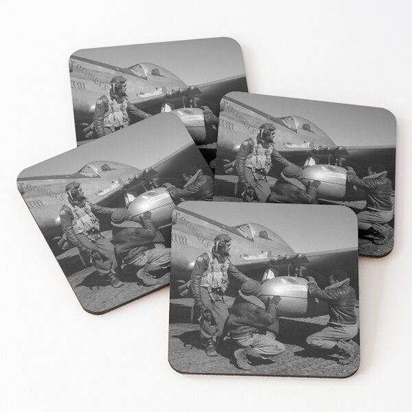 Item preview, Tuskegee Airmen Working On Plane - WW2 Italy - 1945 designed and sold by warishellstore.