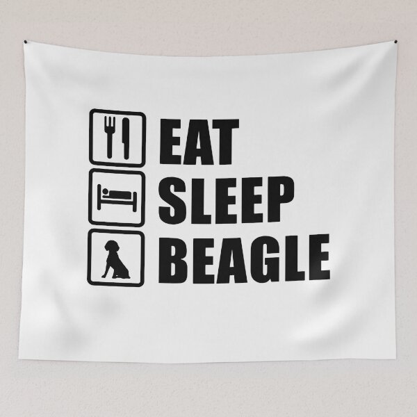 Item preview, Eat Sleep Beagle - Cool Design Gift Idea For Beagle Lovers designed and sold by Prince - Bestseller ★★★★★.