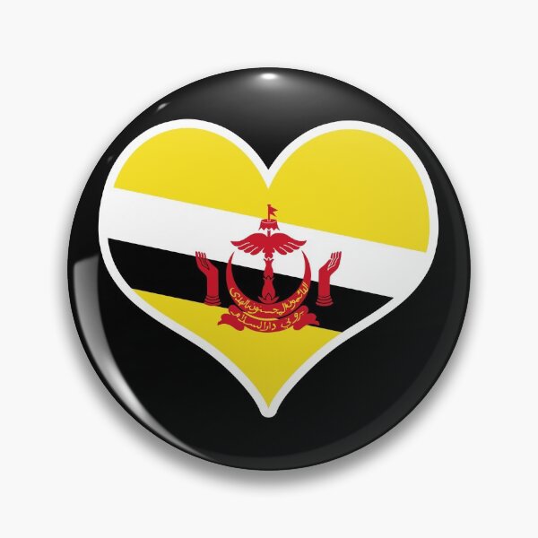 Item preview, Brunei Flag Heart designed and sold by PKHalford.