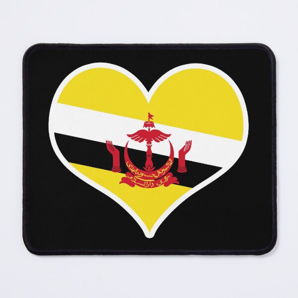 Item preview, Brunei Flag Heart designed and sold by PKHalford.