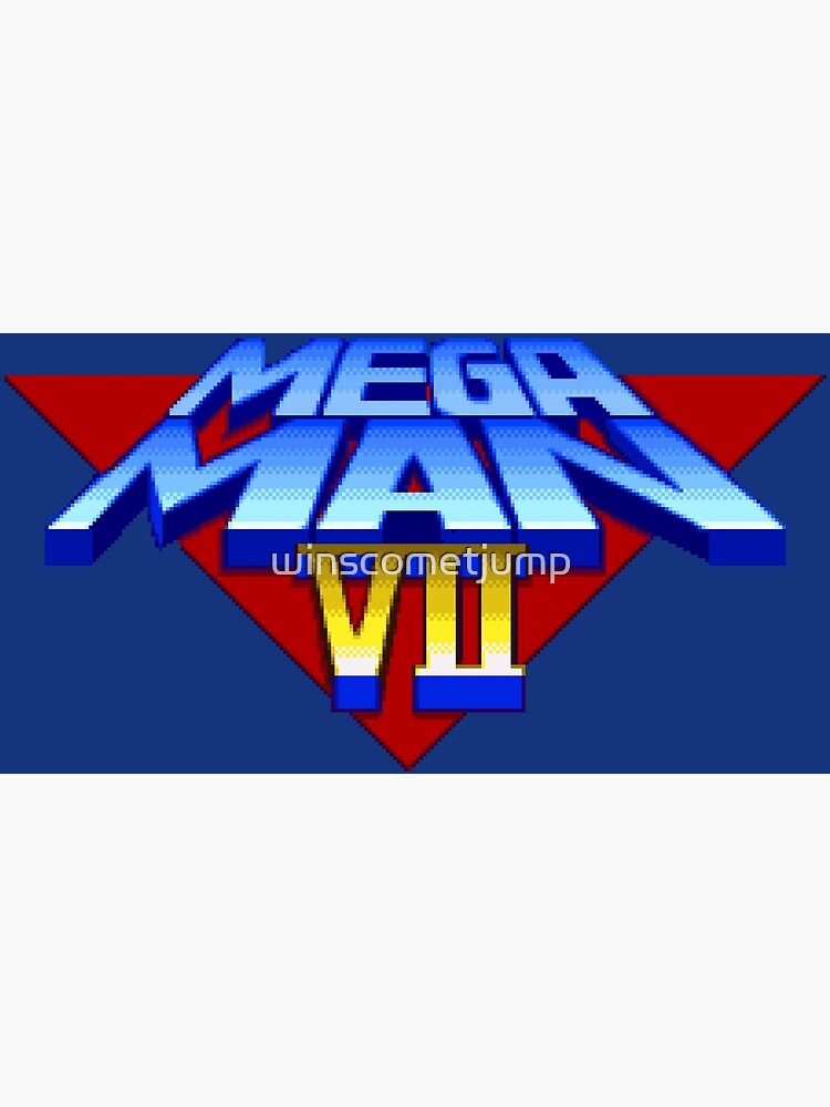 Mega Man 7 Snes Title Screen Greeting Card By Winscometjump Redbubble