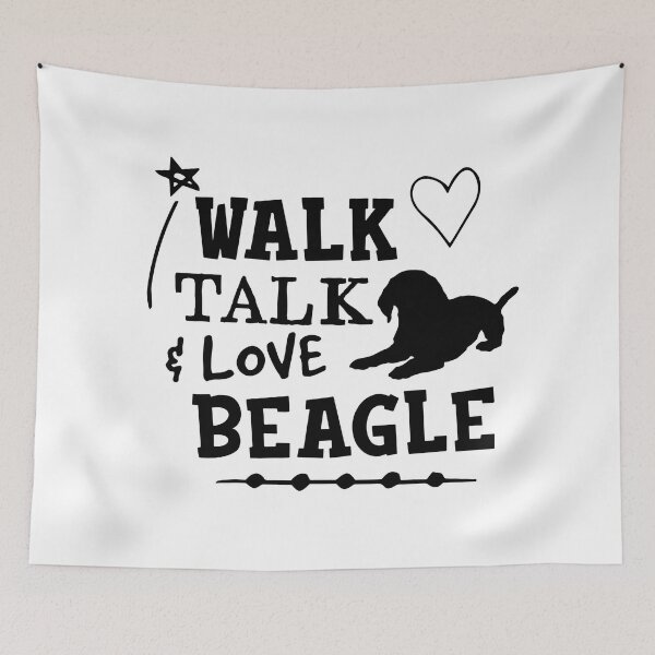 Item preview, Walk Talk and Love Beagle - Cool Design Gift Idea For Beagle Lovers designed and sold by Prince - Bestseller ★★★★★.