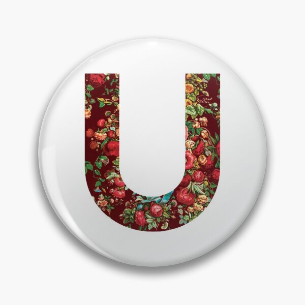 Artikelvorschau, Initial U, Blumen entworfen und verkauft von stickmeok.