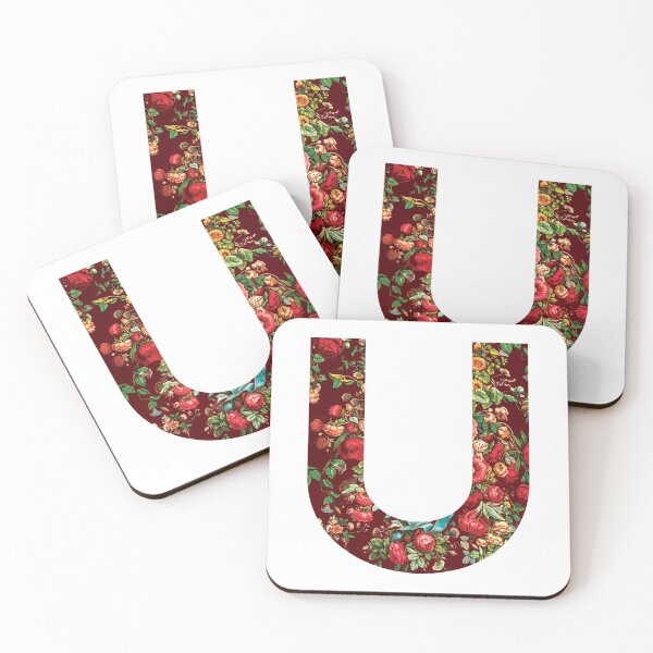 Artikelvorschau, Initial U, Blumen entworfen und verkauft von stickmeok.