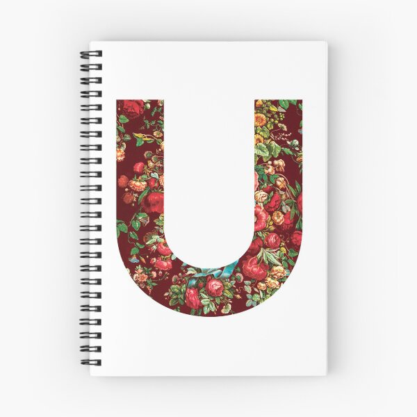 Artikelvorschau, Initial U, Blumen entworfen und verkauft von stickmeok.