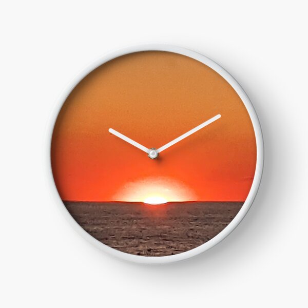 Erie Sunset Clock
