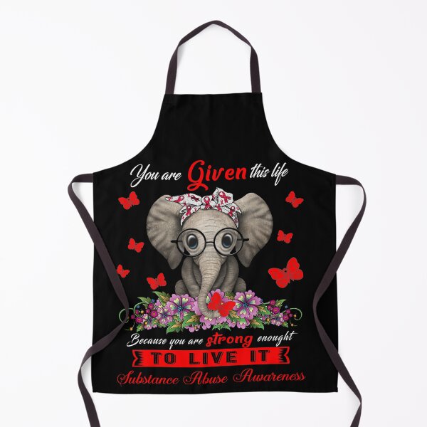 Item preview, Substance Abuse Warrior Cute Elephant Lover Gifts designed and sold by Adropine.