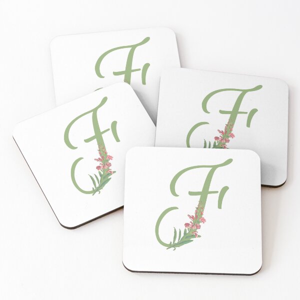 Item preview, Letter F in Floral designed and sold by designlee.