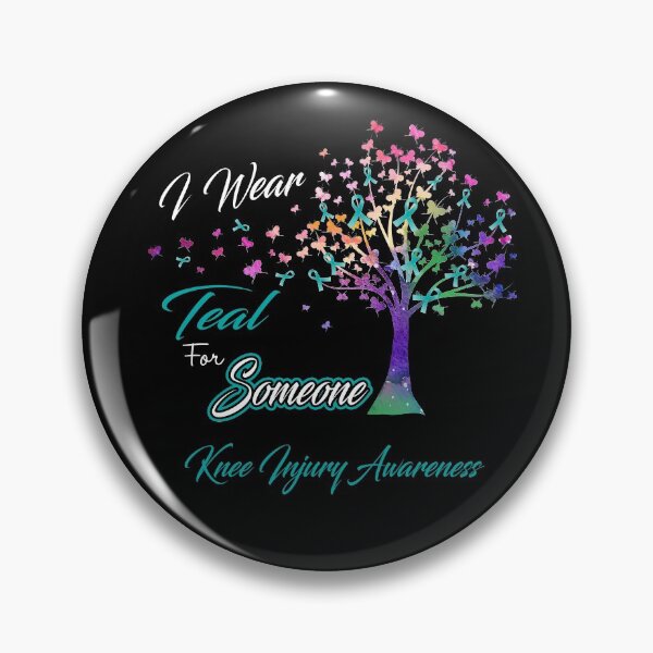 Item preview, Ribbon Tree I Wear Teal For Someone Knee Injury Awareness designed and sold by Tadmab.