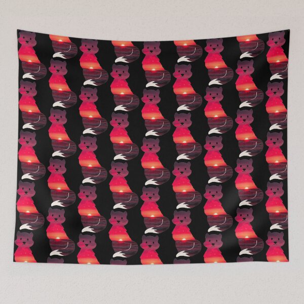 Item preview, Sunset skyline and ocean fox designed and sold by LukjanovArt.
