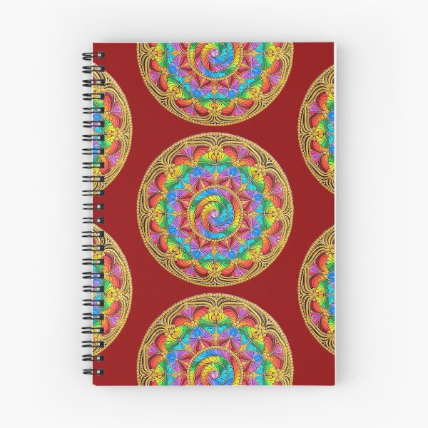 Item preview, Rainbow Swirl Mandala Art designed and sold by ThatMandalaShop.
