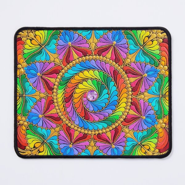 Item preview, Rainbow Swirl Mandala Art designed and sold by ThatMandalaShop.