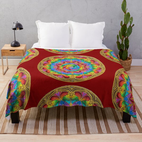 Item preview, Rainbow Swirl Mandala Art designed and sold by ThatMandalaShop.