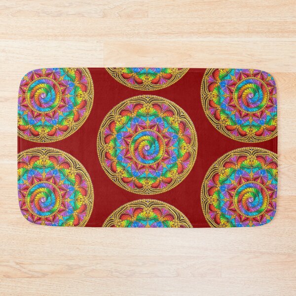 Item preview, Rainbow Swirl Mandala Art designed and sold by ThatMandalaShop.