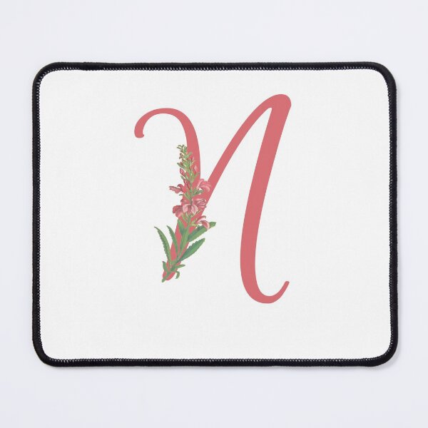 Item preview, Letter N in Floral designed and sold by designlee.