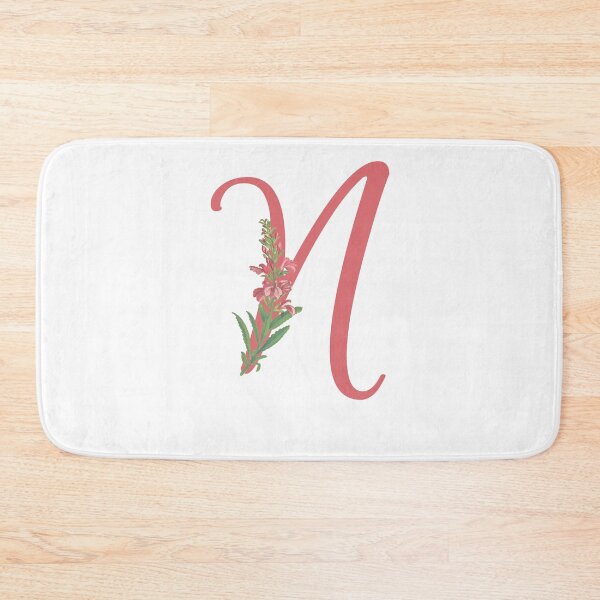 Item preview, Letter N in Floral designed and sold by designlee.